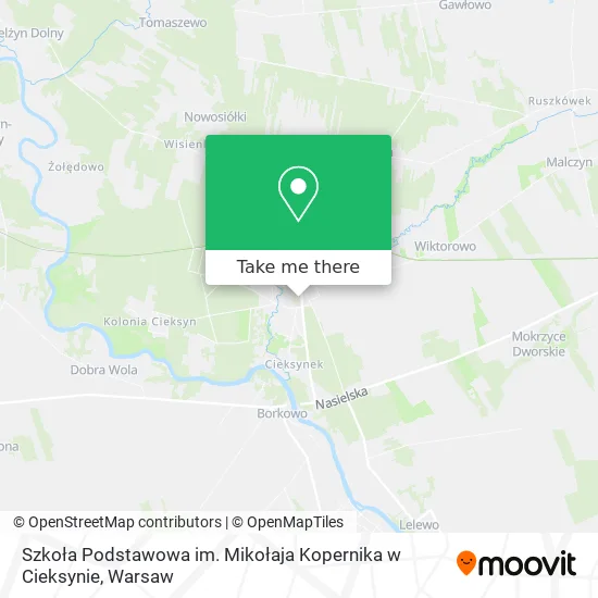 Szkoła Podstawowa im. Mikołaja Kopernika w Cieksynie map