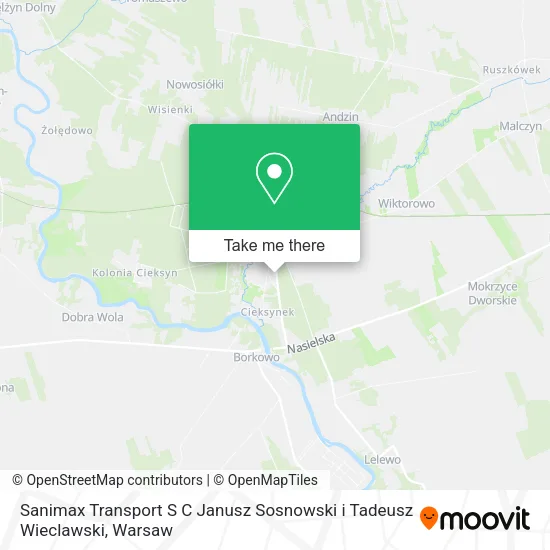 Sanimax Transport S C Janusz Sosnowski i Tadeusz Wieclawski map