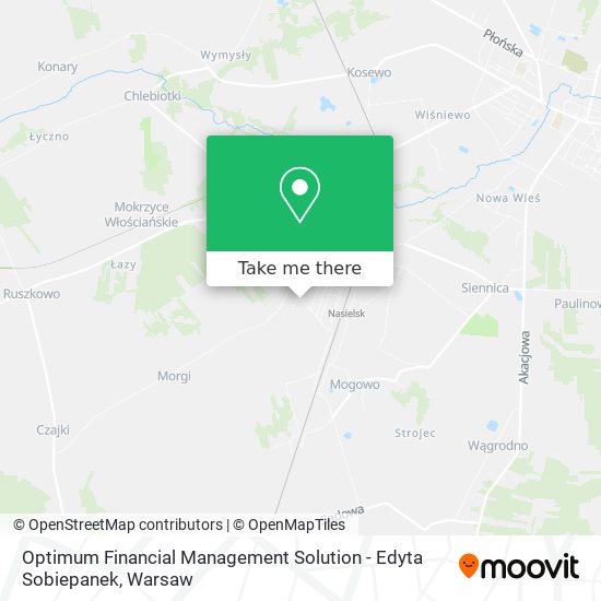 Optimum Financial Management Solution - Edyta Sobiepanek map