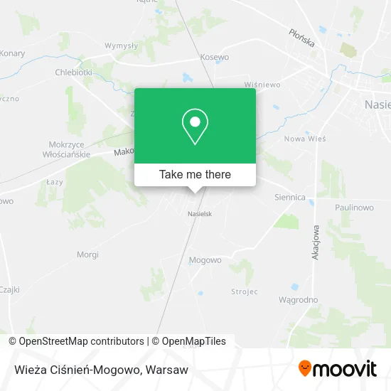 Wieża Ciśnień-Mogowo map