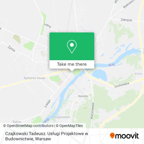 Czajkowski Tadeusz. Usługi Projektowe w Budownictwie map