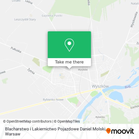 Blacharstwo i Lakiernictwo Pojazdowe Daniel Molski map