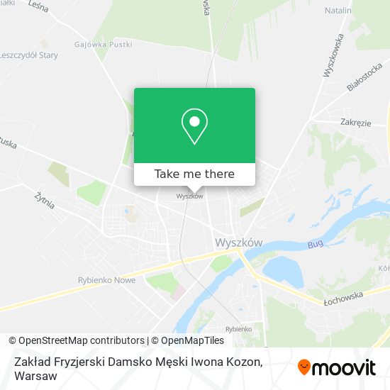 Zakład Fryzjerski Damsko Męski Iwona Kozon map