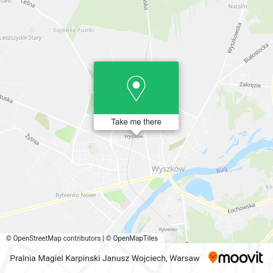 Карта Pralnia Magiel Karpinski Janusz Wojciech