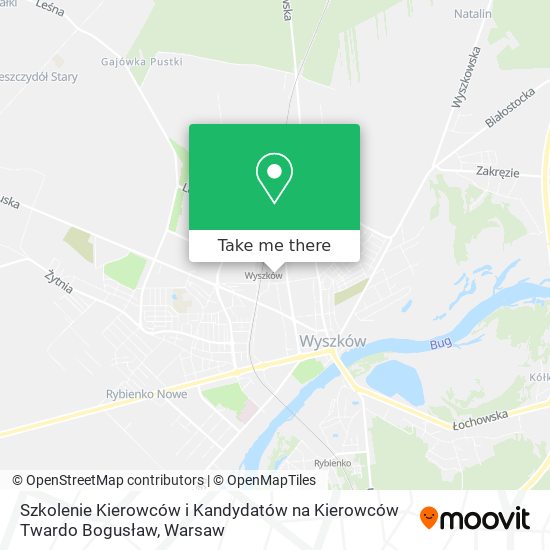 Szkolenie Kierowców i Kandydatów na Kierowców Twardo Bogusław map