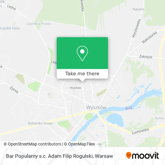 Карта Bar Popularny s.c. Adam Filip Rogulski