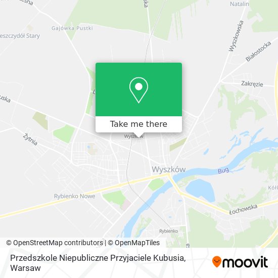 Przedszkole Niepubliczne Przyjaciele Kubusia map