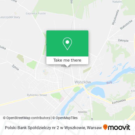 Polski Bank Spółdzielczy nr 2 w Wyszkowie map