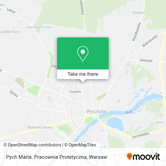 Pych Maria. Pracownia Protetyczna map