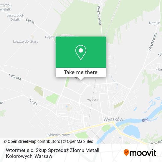 Wtormet s.c. Skup Sprzedaż Złomu Metali Kolorowych map