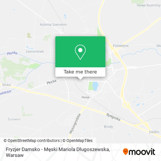 Карта Fryzjer Damsko - Męski Mariola Długoszewska