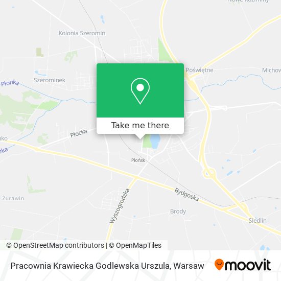 Карта Pracownia Krawiecka Godlewska Urszula