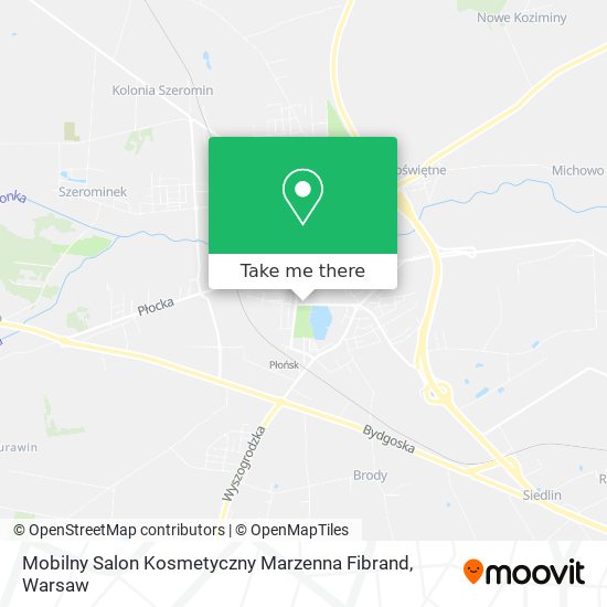 Карта Mobilny Salon Kosmetyczny Marzenna Fibrand