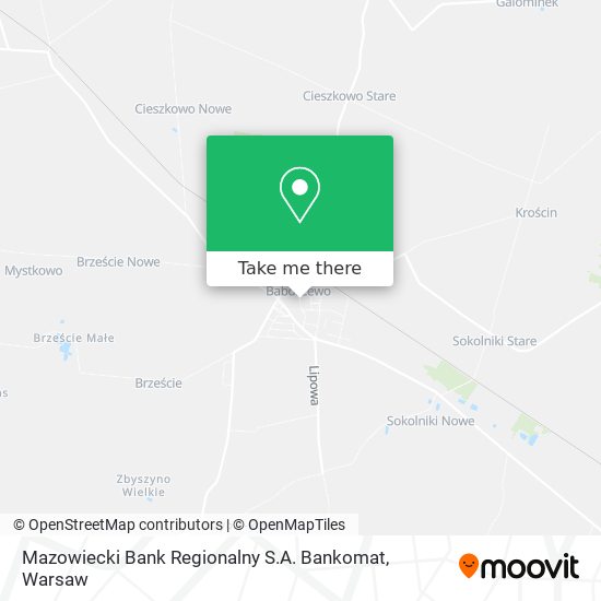 Mazowiecki Bank Regionalny S.A. Bankomat map