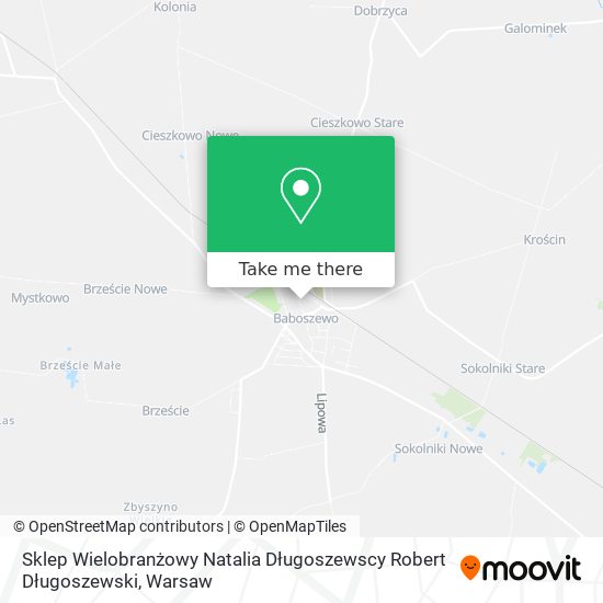 Sklep Wielobranżowy Natalia Długoszewscy Robert Długoszewski map