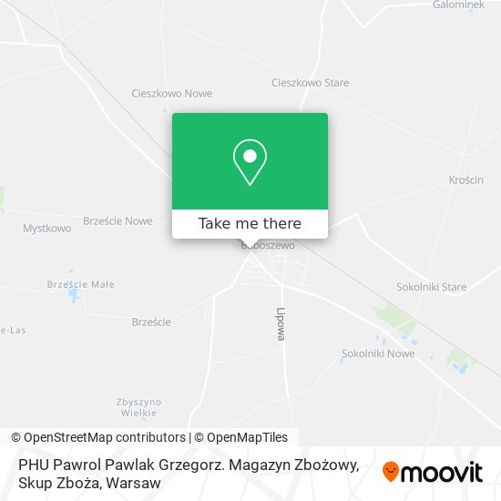 PHU Pawrol Pawlak Grzegorz. Magazyn Zbożowy, Skup Zboża map