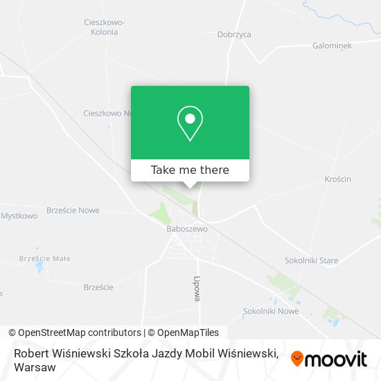 Robert Wiśniewski Szkoła Jazdy Mobil Wiśniewski map