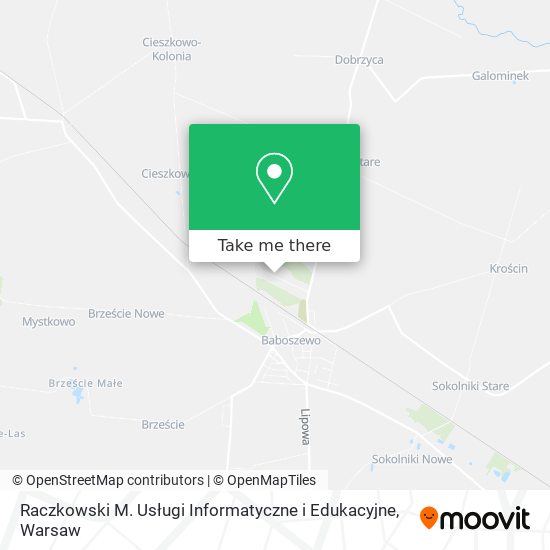 Raczkowski M. Usługi Informatyczne i Edukacyjne map