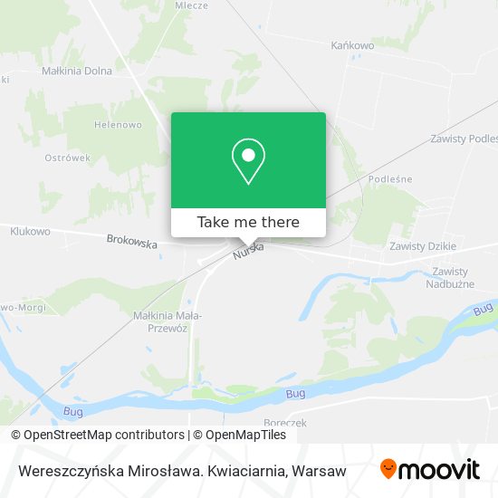 Wereszczyńska Mirosława. Kwiaciarnia map