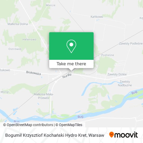 Bogumił Krzysztiof Kochański Hydro Kret map