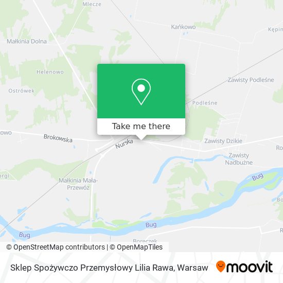 Sklep Spożywczo Przemysłowy Lilia Rawa map