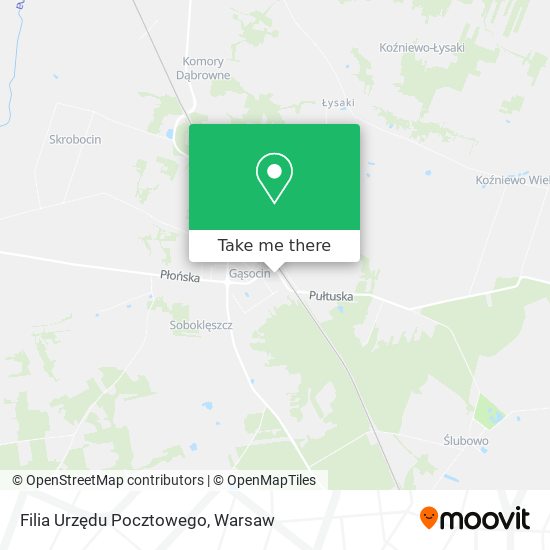 Filia Urzędu Pocztowego map