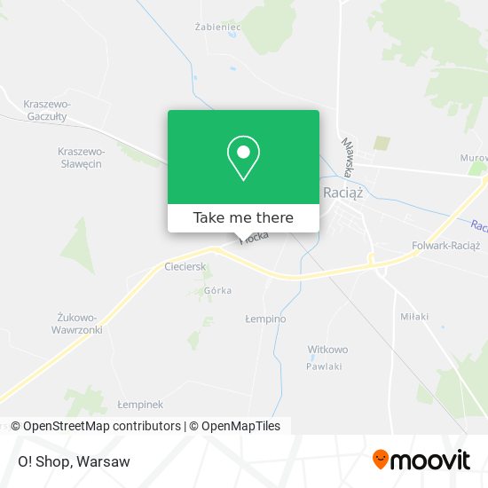 O! Shop map