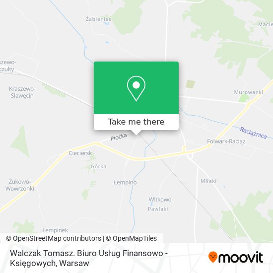 Walczak Tomasz. Biuro Usług Finansowo - Księgowych map