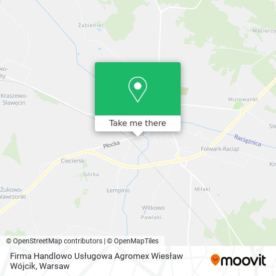 Firma Handlowo Usługowa Agromex Wiesław Wójcik map