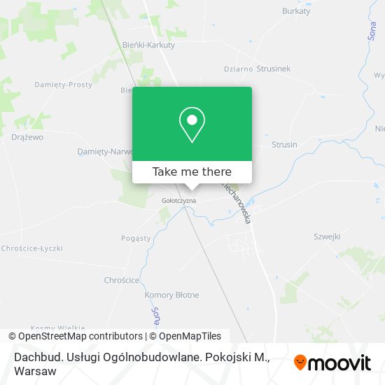 Dachbud. Usługi Ogólnobudowlane. Pokojski M. map