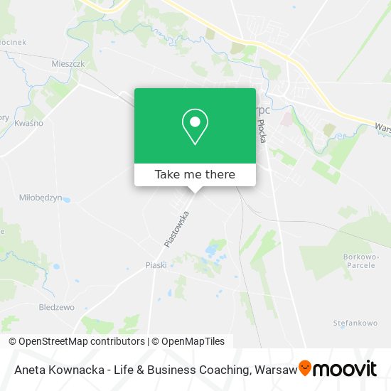 Aneta Kownacka - Life & Business Coaching map