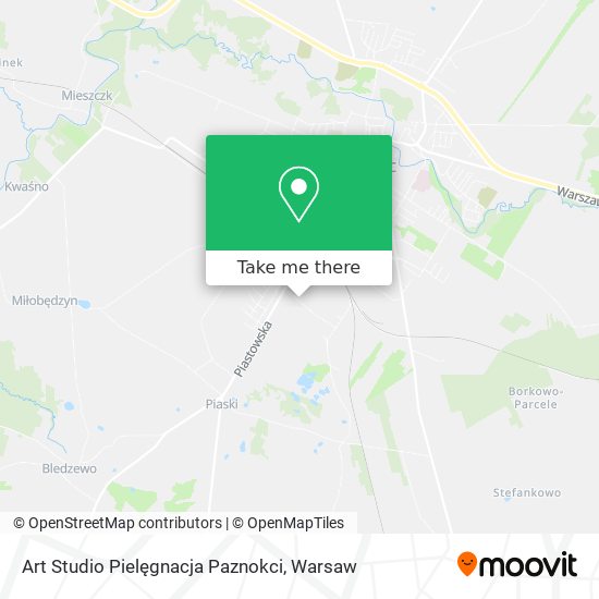 Карта Art Studio Pielęgnacja Paznokci