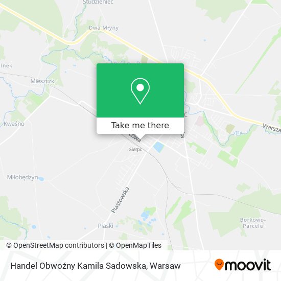 Handel Obwoźny Kamila Sadowska map