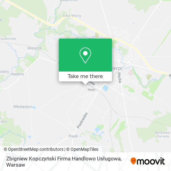 Zbigniew Kopczyński Firma Handlowo Usługowa map