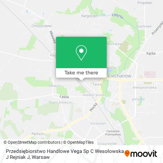 Przedsiębiorstwo Handlowe Vega Sp C Wesołowska J Rejniak J map