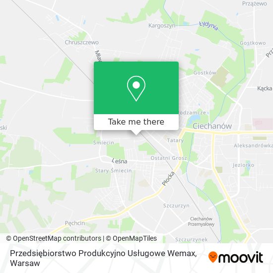 Przedsiębiorstwo Produkcyjno Usługowe Wemax map