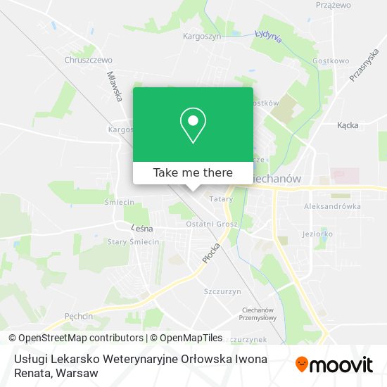 Usługi Lekarsko Weterynaryjne Orłowska Iwona Renata map