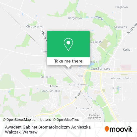 Awadent Gabinet Stomatologiczny Agnieszka Walczak map