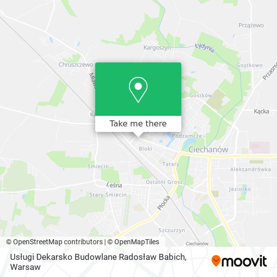 Usługi Dekarsko Budowlane Radosław Babich map