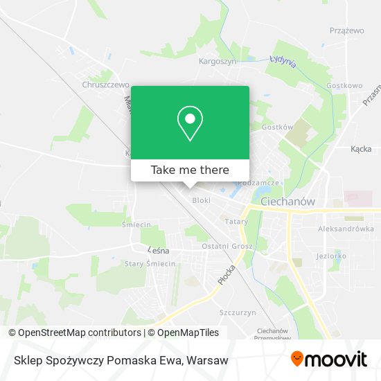 Sklep Spożywczy Pomaska Ewa map