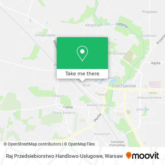 Raj Przedsiebiorstwo Handlowo-Uslugowe map