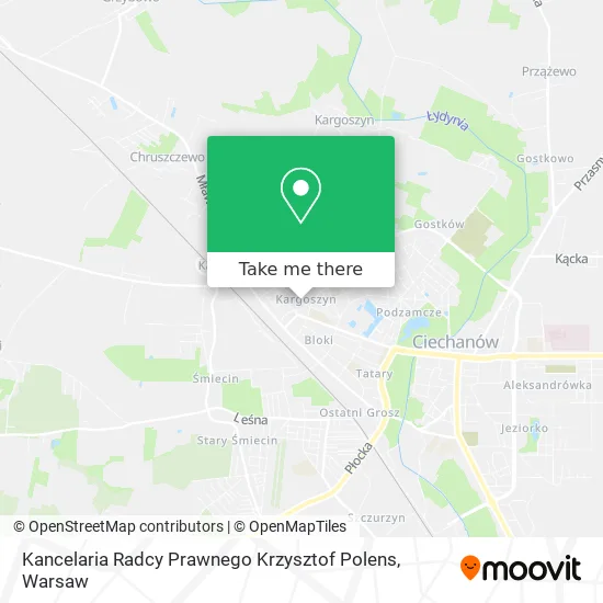 Карта Kancelaria Radcy Prawnego Krzysztof Polens