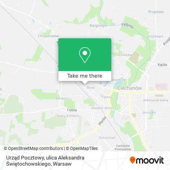 Urząd Pocztowy, ulica Aleksandra Świętochowskiego map