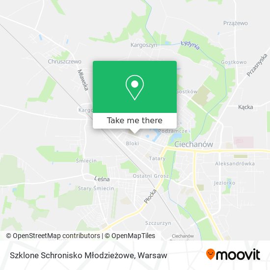 Szklone Schronisko Młodzieżowe map