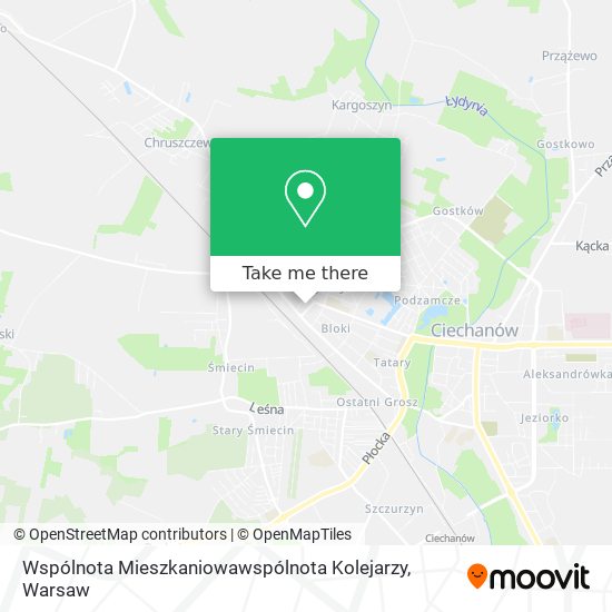 Wspólnota Mieszkaniowawspólnota Kolejarzy map