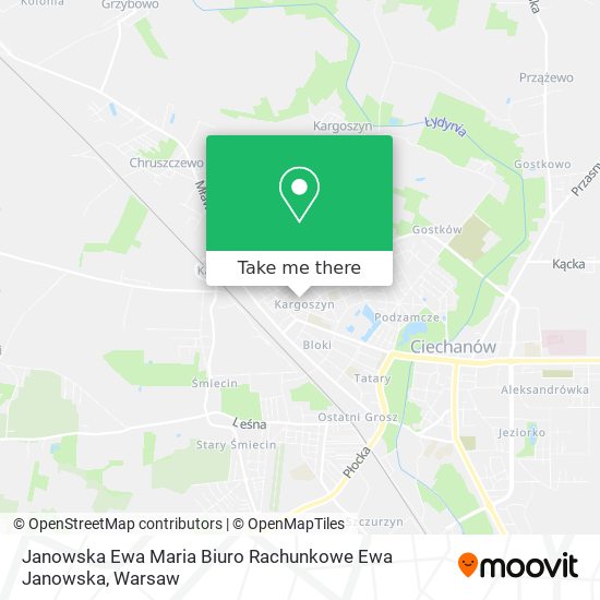 Janowska Ewa Maria Biuro Rachunkowe Ewa Janowska map