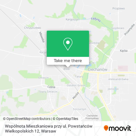 Wspólnota Mieszkaniowa przy ul. Powstańców Wielkopolskich 12 map