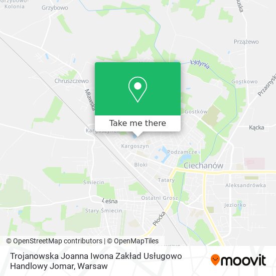 Trojanowska Joanna Iwona Zakład Usługowo Handlowy Jomar map