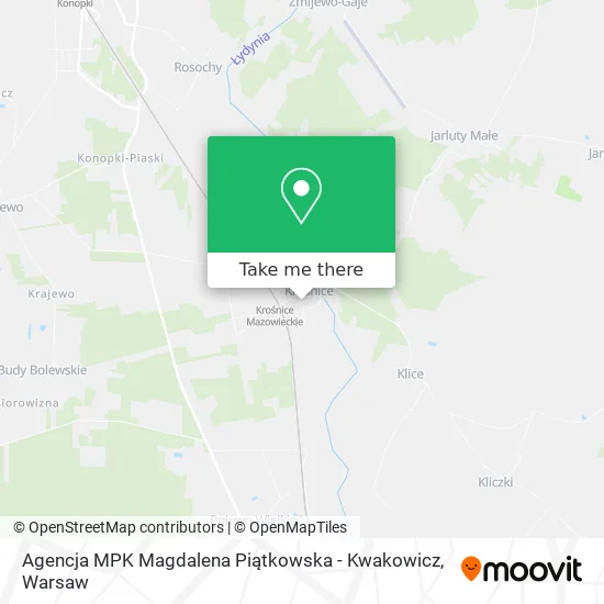Карта Agencja MPK Magdalena Piątkowska - Kwakowicz