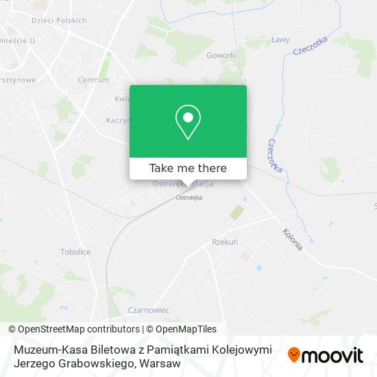 Muzeum-Kasa Biletowa z Pamiątkami Kolejowymi Jerzego Grabowskiego map